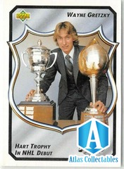 1992-93 Upper Deck Wayne Gretzky Heroes #12 Hart Trophy in NHL/Debut